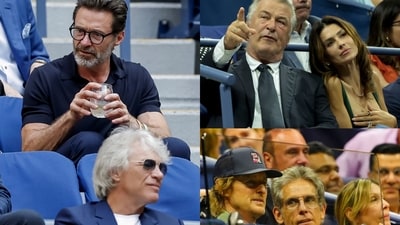 Hugh Jackman, Alec Baldwin, Owen Wilson and Ben Stiller are some of the celebs who attended the US Open this year Hugh Jackman, Alec Baldwin, Owen Wilson and Ben Stiller are some of the celebs who attended the US Open this year