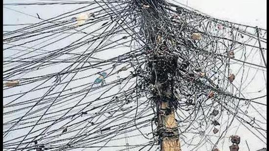 During a surprise check at his stall on August 29, he was found operating his business using illegal (kundi) connection, officials said. (HT Photo)