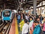 Mumbai's reliance metro rail has eased traffic congestion on Andheri Kurla road. More and more people are travelling by metro in the city (Shutterstock)