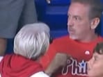 The woman dubbed Phillies Karen confronted the man who took the home run ball for his son. 