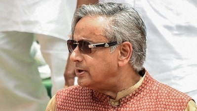 Senior Congress leader Shashi Tharoor, an ex-minister and former global diplomat, added "spirit of caution" to suggestions that the US may be getting less aggressive towards India. (PTI)
