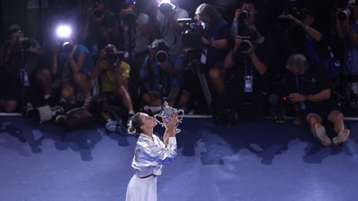 Sabalenka had lifted the title in 2024 in New York as well: this was her third consecutive final, and second win at the US Open. She confidently holds onto her world number one ranking. (Getty Images via AFP) Sabalenka had lifted the title in 2024 in New York as well: this was her third consecutive final, and second win at the US Open. She confidently holds onto her world number one ranking. (Getty Images via AFP)