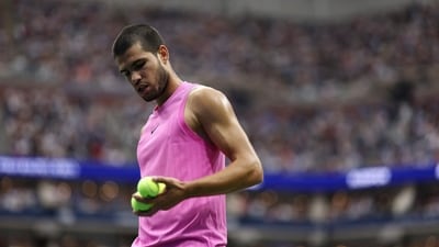 Carlos Alcaraz became the second youngest man to win six major men’s singles titles in the Open Era after Bjorn Borg. (Getty Images via AFP) Carlos Alcaraz became the second youngest man to win six major men’s singles titles in the Open Era after Bjorn Borg. (Getty Images via AFP)