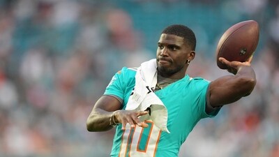 Tyreek Hill had a rocky end to the 2024 season with the Dolphins. (AP) Tyreek Hill had a rocky end to the 2024 season with the Dolphins. (AP)