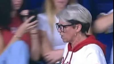 The woman at the Phillies vs Marlins game being called 'Phillies Karen.' (X) The woman at the Phillies vs Marlins game being called 'Phillies Karen.' (X)