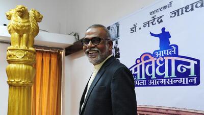 Economist Dr. Narendra Jadhav chairman said that initially, the plan was to have 17-18 members but he requested a smaller team. (HT Photo/Anshuman Poyrekar) Economist Dr. Narendra Jadhav chairman said that initially, the plan was to have 17-18 members but he requested a smaller team. (HT Photo/Anshuman Poyrekar)