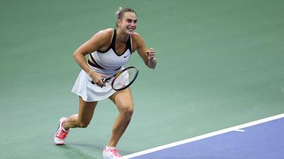 She tossed that racquet aside on the blue court of the Arthur Ashe Arena on Saturday night. Her weapon had served its purpose. (Getty Images via AFP) She tossed that racquet aside on the blue court of the Arthur Ashe Arena on Saturday night. Her weapon had served its purpose. (Getty Images via AFP)