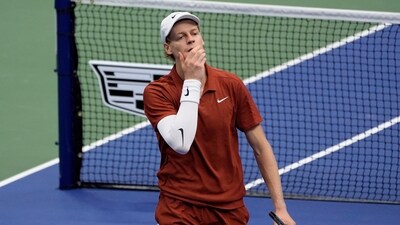 The defeat ended Jannik Sinner's 27-match unbeaten streak in hard-court majors. He also lost the No. 1 ranking, having held the spot for 65 straight weeks.&nbsp; (REUTERS)