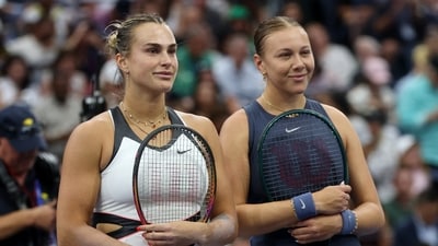 Anisimova enjoyed a strong head-to-head record over Sabalenka before the match, leading 6-3 – no other women currently active has more wins over the Belarusian. The latest came in the memorable semifinal at Wimbledon, won by Anisimova. (REUTERS)