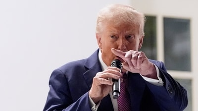 President Donald Trump speaks at a dinner in the Rose Garden of the White House. (AP File) President Donald Trump speaks at a dinner in the Rose Garden of the White House. (AP File)