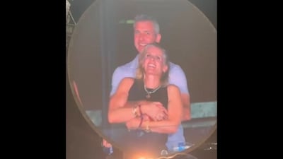 Kristin Cabot and Andy Byron's viral Coldplay kiss-cam moment. (X) Kristin Cabot and Andy Byron's viral Coldplay kiss-cam moment. (X)