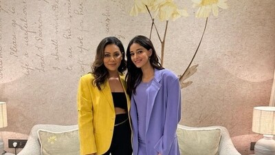 Ananya Panday with Gauri Khan, who has designed her new home. Ananya Panday with Gauri Khan, who has designed her new home.