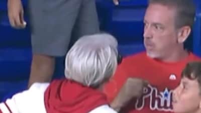 The woman dubbed Phillies Karen confronted the man who took the home run ball for his son. (X/@rosewdc) The woman dubbed Phillies Karen confronted the man who took the home run ball for his son. (X/@rosewdc)