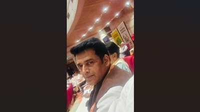 BJP MP Ravi Kishan and PM Modi (far right corner) at a workshop for NDA MPs ahead of VP of India election. (X/@ravikishann) BJP MP Ravi Kishan and PM Modi (far right corner) at a workshop for NDA MPs ahead of VP of India election. (X/@ravikishann)