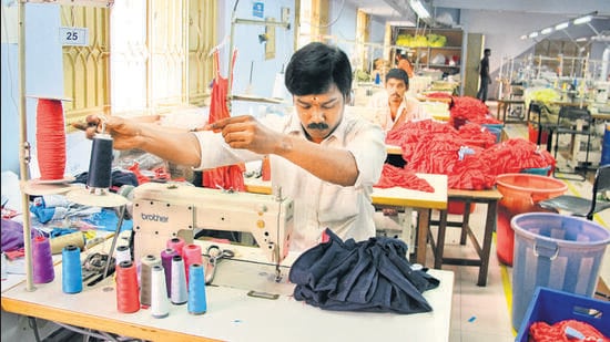 Around a third of exports from Tiruppur, a garment-making cluster accounting for 53% of India’s knitwear exports, is shipped to the US. (Getty Images)