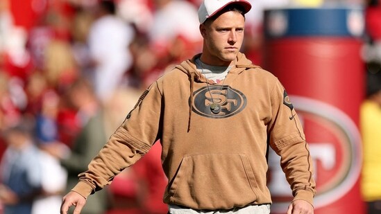 Fantasy Football inactives: Christian McCaffrey of the San Francisco 49ers may play in Sunday's game. (Getty Images via AFP)