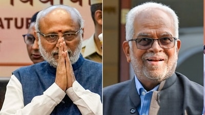 NDA candidate for vice presidential election CP Radhakrishnan (left) and INDIA bloc candidate Sudershan Reddy (right). NDA candidate for vice presidential election CP Radhakrishnan (left) and INDIA bloc candidate Sudershan Reddy (right).