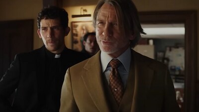 Wake Up Dead Man: A Knives Out Mystery teaser: Daniel Craig and Josh O'Connor in a still from the film.