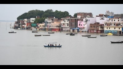 Flooded low lying areas in Prayagraj (HT PHOTO) Flooded low lying areas in Prayagraj (HT PHOTO)