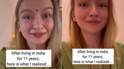 After living 11 years in India, a Russian woman shares three things she loves most about the country. (@Iuliia Aslamova/Instagram)