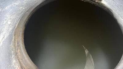 Murky brown water in overhead tanks. (HT) Murky brown water in overhead tanks. (HT)