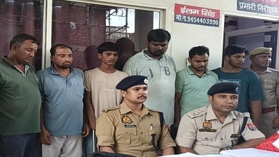 The accused in police custody (HT Photo) The accused in police custody (HT Photo)