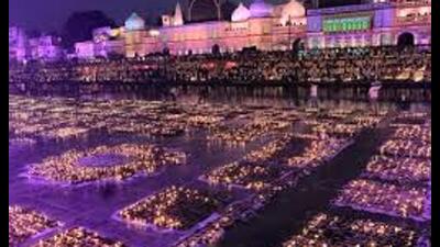 The massive display of devotion will be officially monitored by Guinness World Records adjudicators in the presence of top state officials, including chief minister Yogi Adityanath. (File photo)