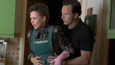 Vera Farmiga and Patrick Wilson in a still from The Conjuring: Last Rites