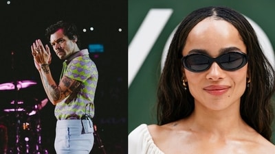 Harry Styles is reportedly at his happiest amid a new romance with actress Zoë Kravitz. (@Harry_Styles/X, Photo by Jordan Strauss/Invision/AP) Harry Styles is reportedly at his happiest amid a new romance with actress Zoë Kravitz. (@Harry_Styles/X, Photo by Jordan Strauss/Invision/AP)