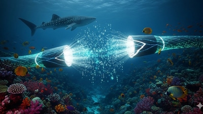 Repair crews face a tough mission as broken undersea cables in the Red Sea disrupt internet and cloud speeds across continents. (AI-generated) Repair crews face a tough mission as broken undersea cables in the Red Sea disrupt internet and cloud speeds across continents. (AI-generated)