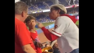 ‘Phillies Karen’ row: Young fan Lincoln Jake Elliott's nephew? Claims surface as dad breaks silence (X) ‘Phillies Karen’ row: Young fan Lincoln Jake Elliott's nephew? Claims surface as dad breaks silence (X)