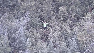 Michigan police found the woman 18 hours after she went missing. (X/@mspnorthernmi)
