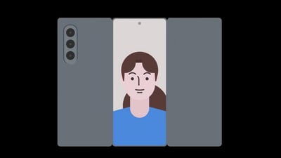Samsung's tri-fold mobile phone was confirmed earlier this year. (X/TechHighest)
