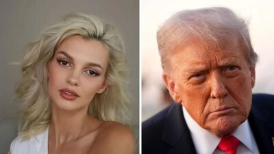 Trump's reaction to Ukrainian refugee Iryna Zarutska's murder sparks outrage (Iryna Zarutska/Instagram, photo by Kevin Dietsch / GETTY IMAGES NORTH AMERICA / Getty Images via AFP) Trump's reaction to Ukrainian refugee Iryna Zarutska's murder sparks outrage (Iryna Zarutska/Instagram, photo by Kevin Dietsch / GETTY IMAGES NORTH AMERICA / Getty Images via AFP)
