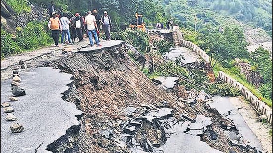 A cloudburst caused a massive mudslide and flash floods in Uttarakhand on August 6. (AFP)