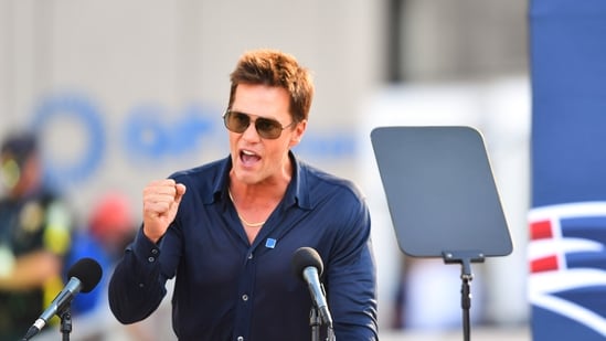 Tom Brady is dipping his toes into commentary and coverage following his playing days. (AP)