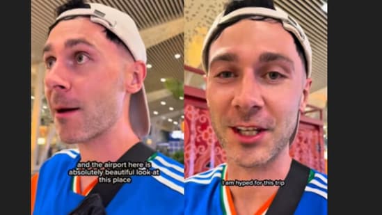 A British vlogger’s viral clip from Ahmedabad Airport showed him lauding India’s beauty and rejecting the negativity it often faced online. (Instagram/alexwandersyt)
