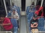 This screengrab made from video provided by the Charlotte Area Transit System shows Iryna Zarutska, bottom right, before she was fatally stabbed on a commuter train on Aug. 22, 2025. (Charlotte Area Transit System via AP) This screengrab made from video provided by the Charlotte Area Transit System shows Iryna Zarutska, bottom right, before she was fatally stabbed on a commuter train on Aug. 22, 2025. (Charlotte Area Transit System via AP)