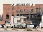 A damaged building, following an Israeli attack on Hamas leaders, according to an Israeli official, in Doha, Qatar, September 9, 2025.