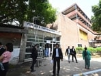 The high court holistic development plan envisages constructing multi-storey buildings to address the pressing space crunch. (HT) The high court holistic development plan envisages constructing multi-storey buildings to address the pressing space crunch. (HT)