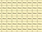 The setup is straightforward: a grid filled edge-to-edge with the word “iPhone." The setup is straightforward: a grid filled edge-to-edge with the word “iPhone."