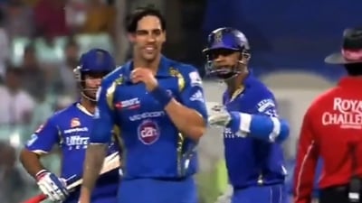Rahul Dravid and Mitchell Johnson had a heated exchange in 2013. Rahul Dravid and Mitchell Johnson had a heated exchange in 2013.
