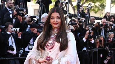 Aishwarya Rai Bachchan arrives for the screening of the film "The History of Sound" at the 78th edition of the Cannes Film Festival. (AFP) Aishwarya Rai Bachchan arrives for the screening of the film "The History of Sound" at the 78th edition of the Cannes Film Festival. (AFP)