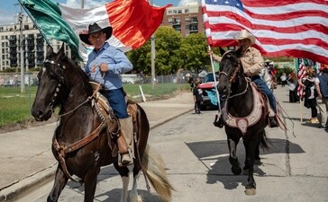 Chicago's Mexican community proceeds with a Mexican Independence Day parade (REUTERS)