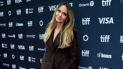 Angelina Jolie poses during the red carpet for the film Couture at the Toronto International Film Festival (TIFF) REUTERS/Mark Blinch. (REUTERS)