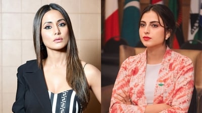 Hina Khan calls out Farrhana Bhatt for disrespecting televison. Hina Khan calls out Farrhana Bhatt for disrespecting televison.