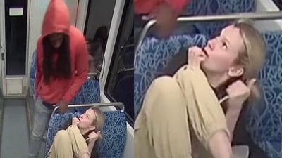 A video showed the attack on Iryna Zarutska in a North Carolina train (X) A video showed the attack on Iryna Zarutska in a North Carolina train (X)