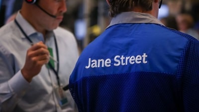A trader wearing a Jane Street jacket on the floor of the American Stock Exchange at the New York Stock Exchange in New York. (Michael Nagle/Bloomberg) A trader wearing a Jane Street jacket on the floor of the American Stock Exchange at the New York Stock Exchange in New York. (Michael Nagle/Bloomberg)