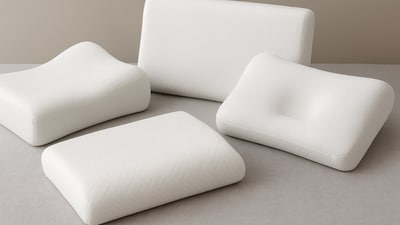 A selection of orthopaedic pillows designed for neck and back support enhances comfort and promotes healthy sleep posture. A selection of orthopaedic pillows designed for neck and back support enhances comfort and promotes healthy sleep posture.