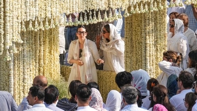 Actor Karisma Kapoor at the last rites of ex-husband Sunjay Kapur at Dayanand Muktidham Cremation Ground, Lodhi Road, in New Delhi, in June 2025. (PTI File) Actor Karisma Kapoor at the last rites of ex-husband Sunjay Kapur at Dayanand Muktidham Cremation Ground, Lodhi Road, in New Delhi, in June 2025. (PTI File)